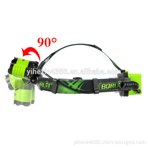Brightest 2*18650 Battery 6000 Lumen Led Headlamp